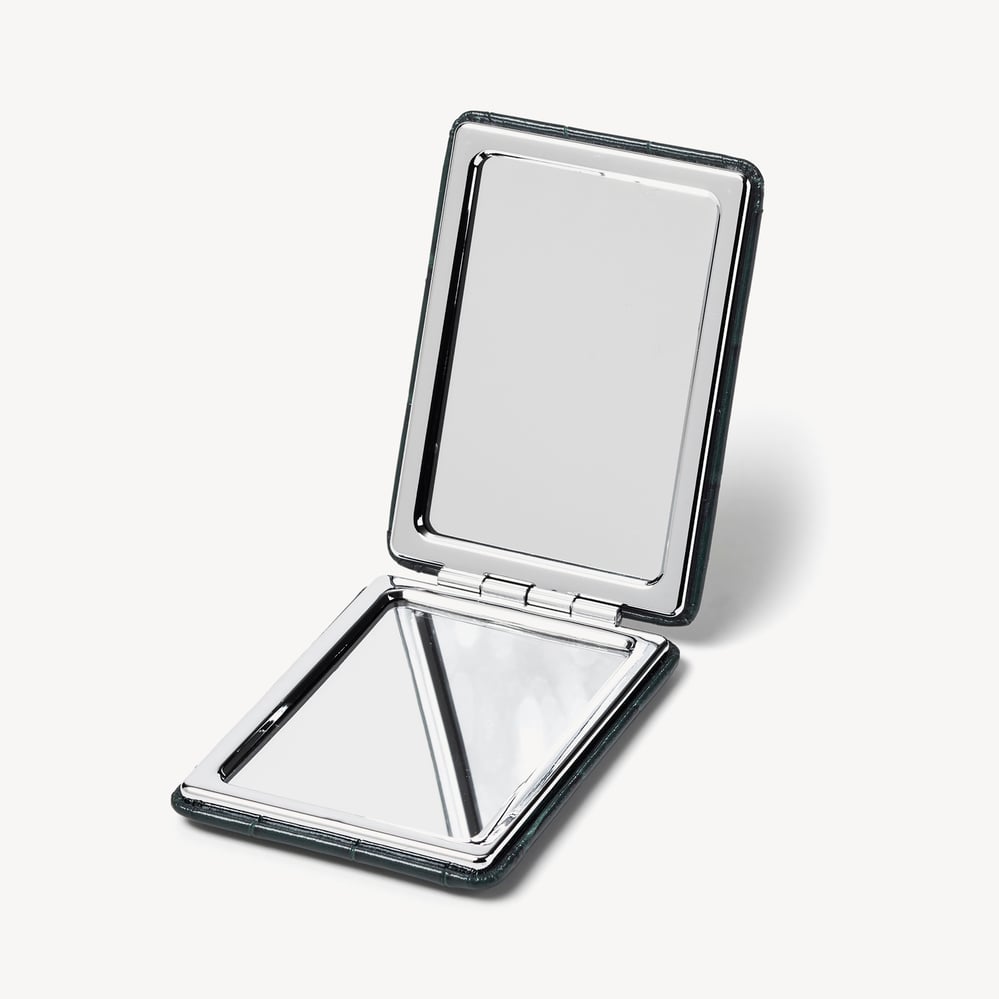 Handbag Mirror Deep Shine Evergreen Croc