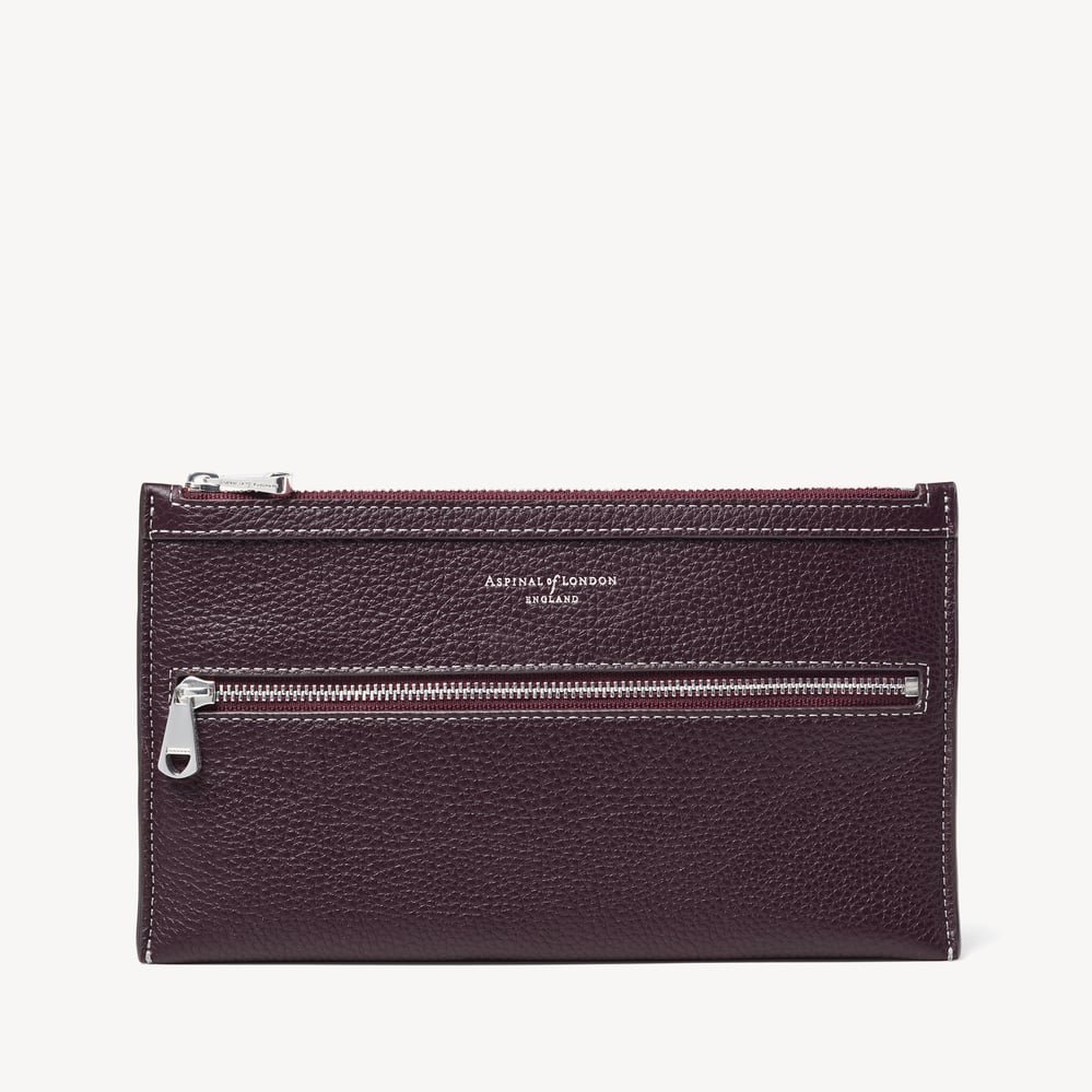 Hudson Travel Pouch Wine Milled Pebble