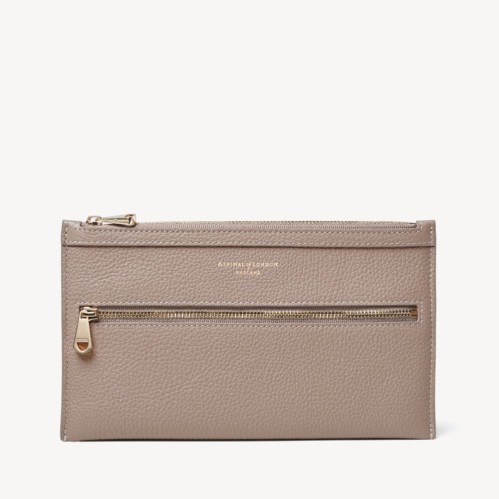 Hudson Travel Pouch Moleskin Milled Pebble