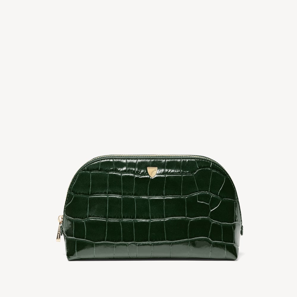 Classic Makeup Case Deep Shine Evergreen Croc