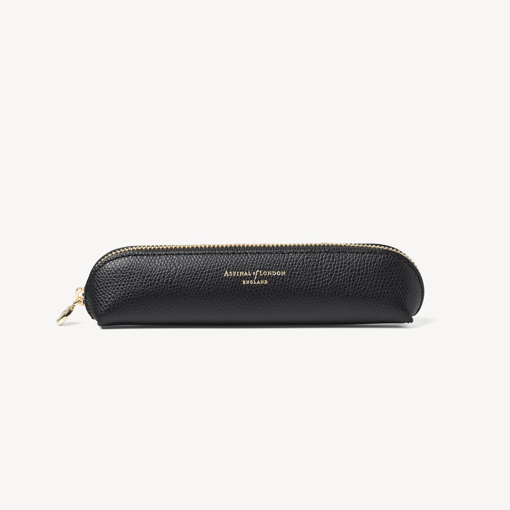 Pencil Case Black Soft Saffiano