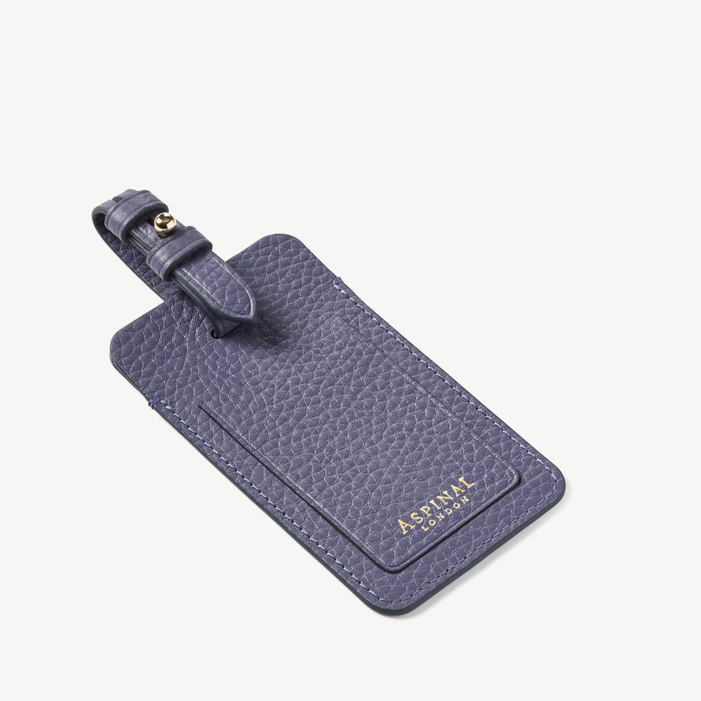 Luggage Tag Dusky Blue Pebble