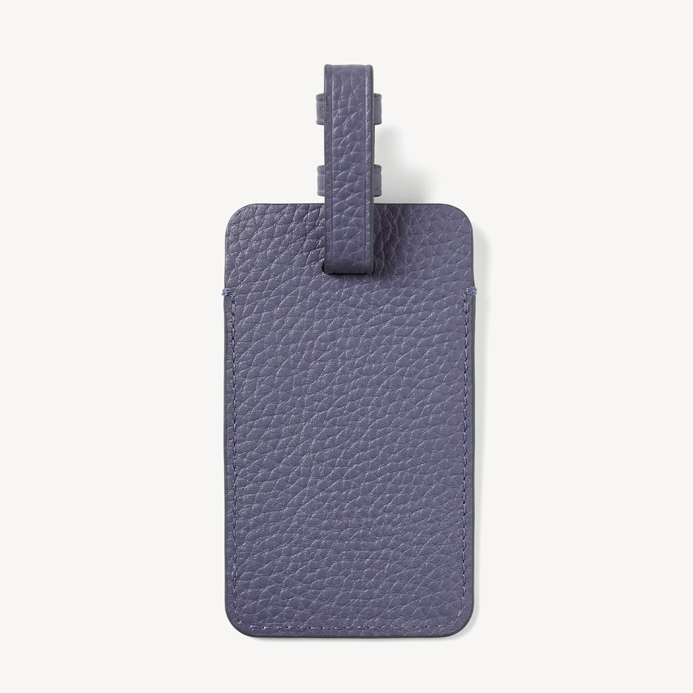 Luggage Tag Dusky Blue Pebble