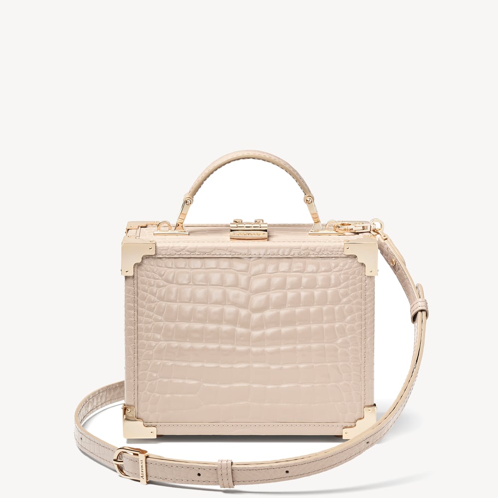 Trunk Soft Taupe Patent Croc