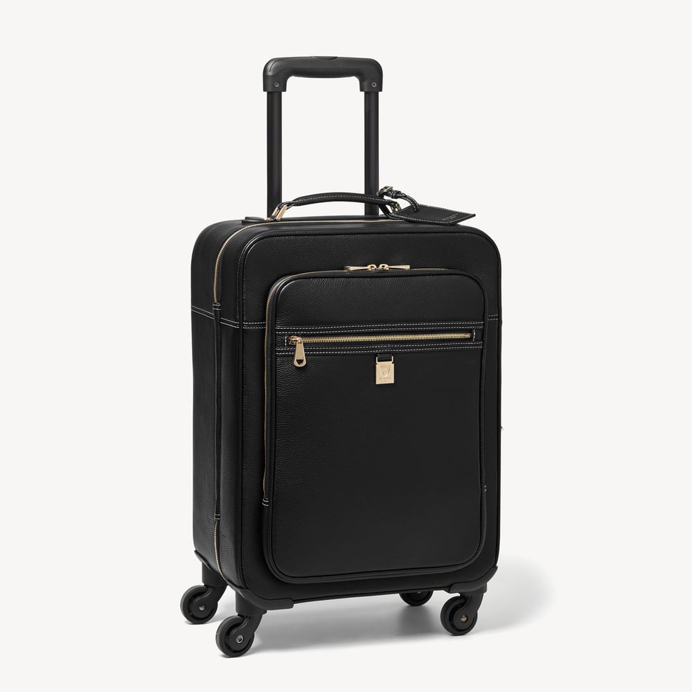 Hudson Cabin Suitcase Black Milled Pebble