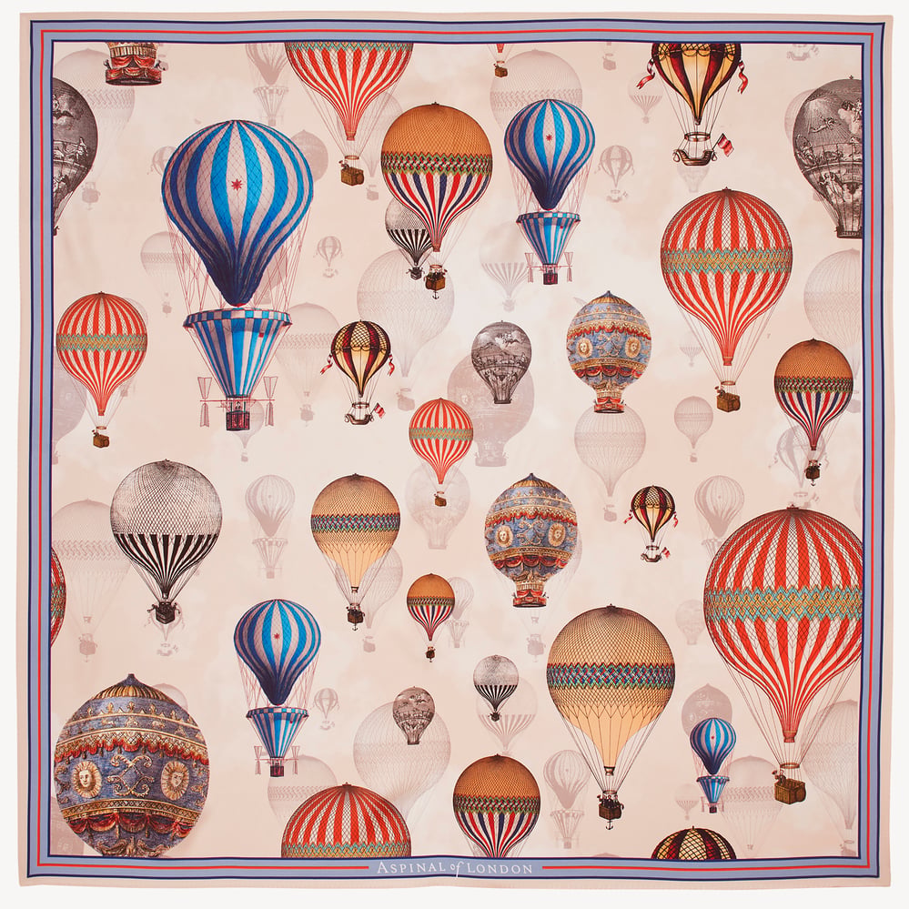 Up Up & Away Silk Scarf Neutral Pure Silk