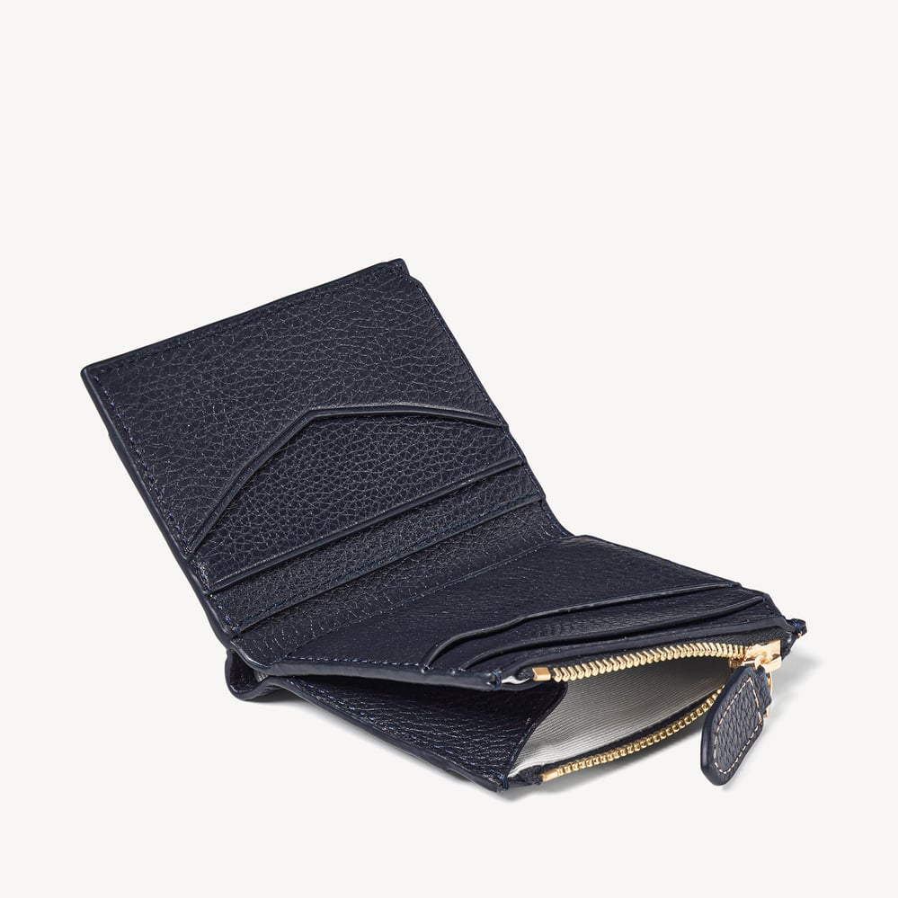 Hudson Multi-Use Pocket Wallet Classic Navy Milled Pebble