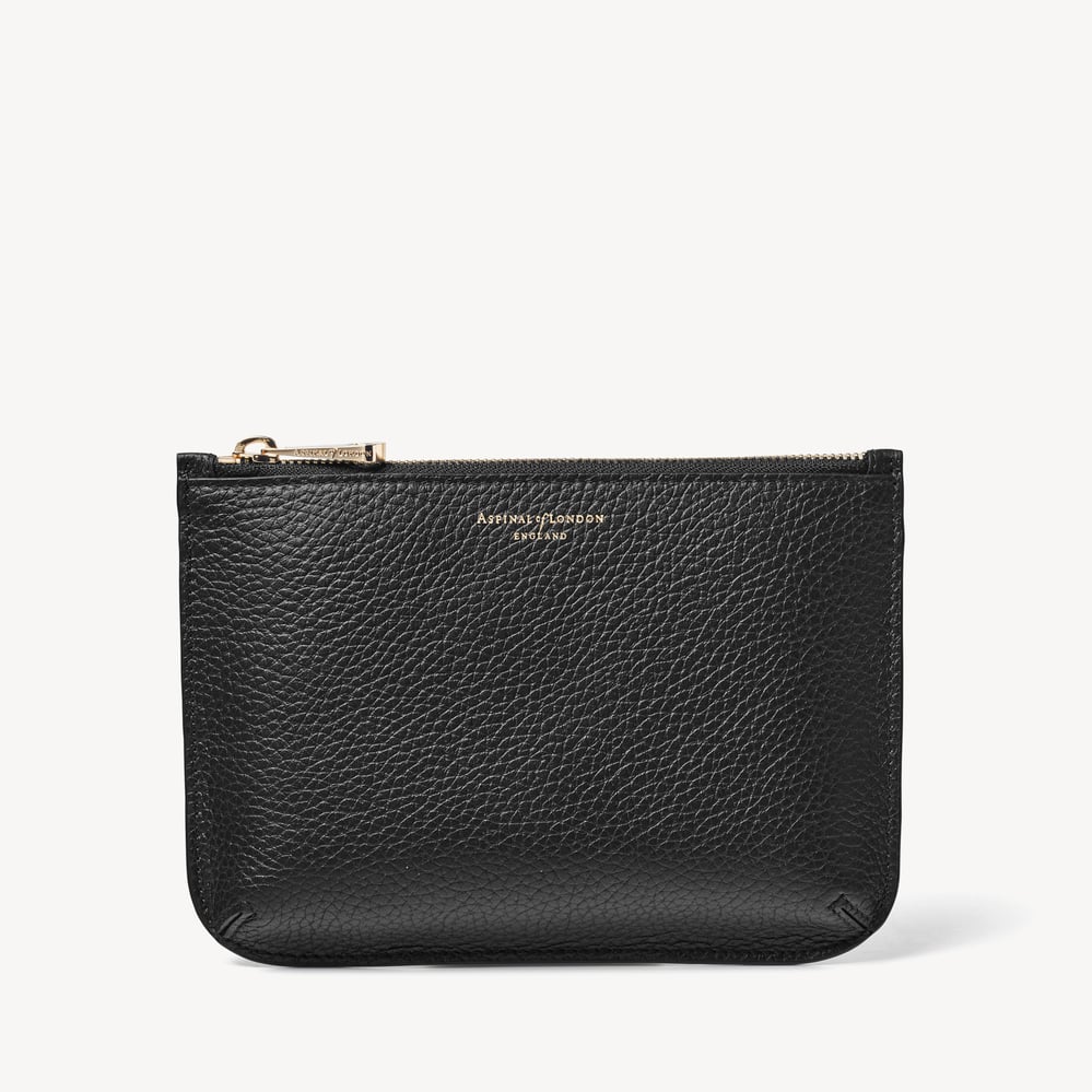 Medium Ella Pouch Black Pebble