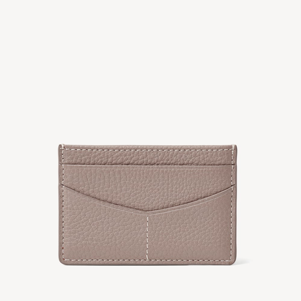 Hudson Slim Credit Card Holder Moleskin Milled Pebble