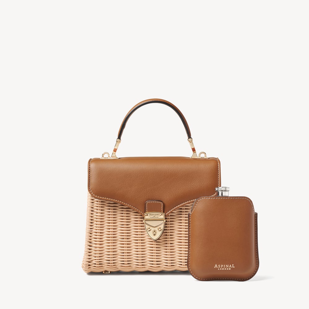 Midi Mayfair® Picnic Basket Natural Rattan Wicker & Smooth Tan