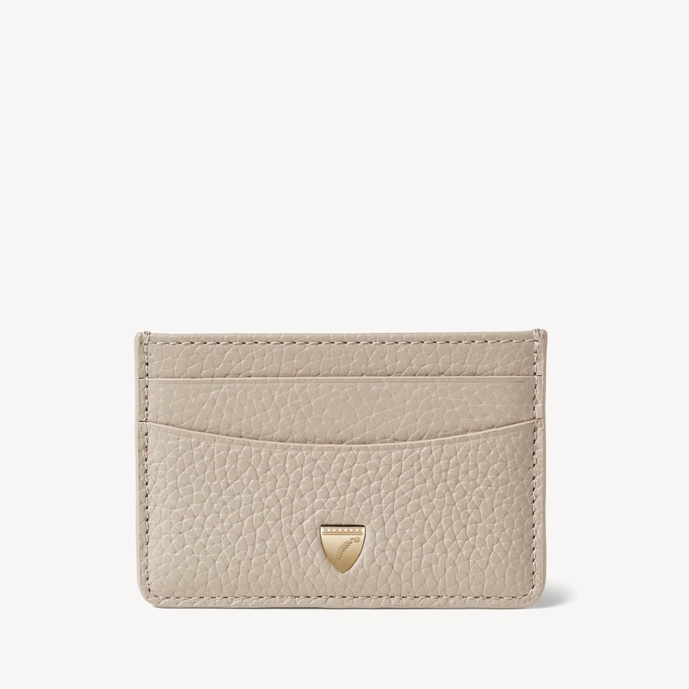 Slim Credit Card Holder Dove Grey Pebble