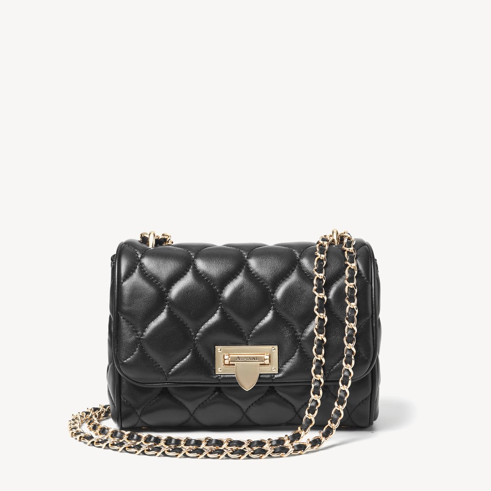 Lottie Black Large Quilted Nappa