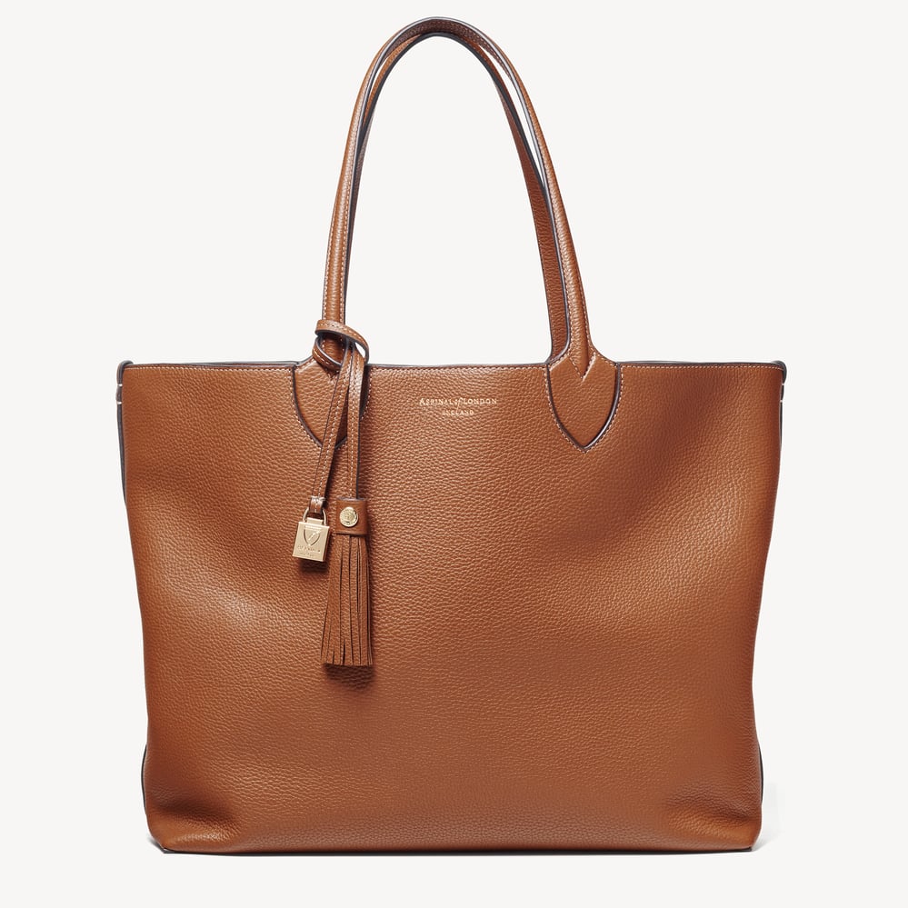 Hudson Tote Tan Milled Pebble