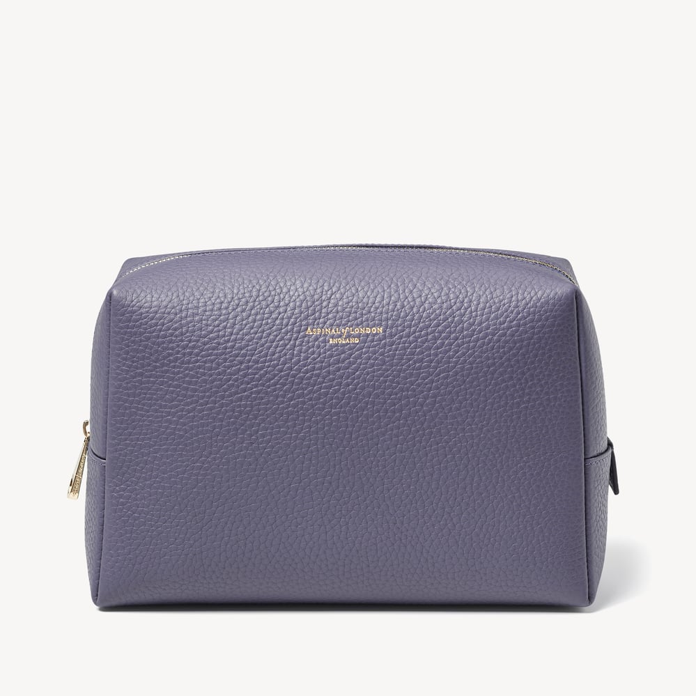 London Toiletry Bag Dusky Blue Pebble