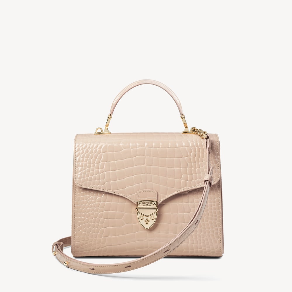 Mayfair® Soft Taupe Patent Croc