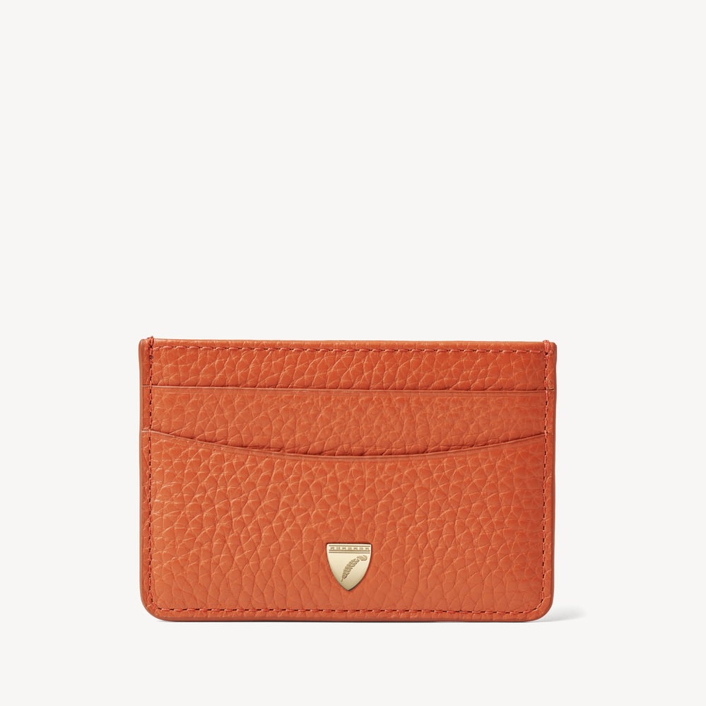 Slim Credit Card Holder Marmalade Pebble
