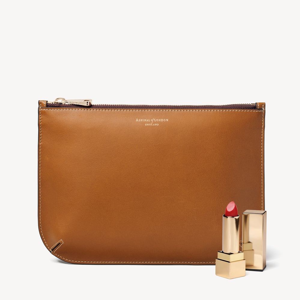 Large Ella Pouch Smooth Tan
