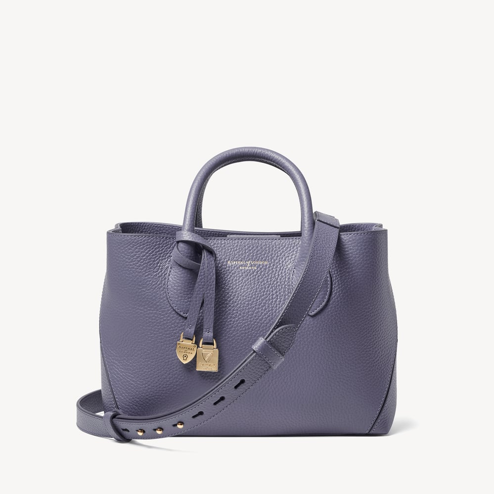 Midi London Tote Dusky Blue Pebble