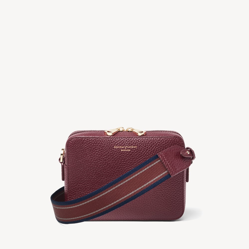 Camera Crossbody with Changeable Straps Garnet Pebble