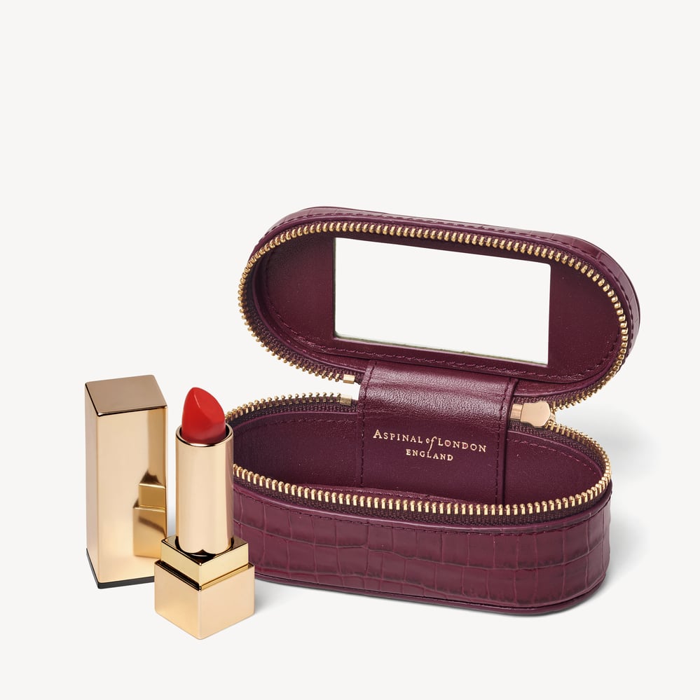 Handbag Tidy All Deep Shine Garnet Small Croc