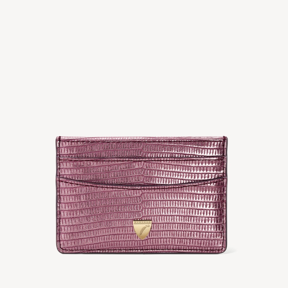 Slim Credit Card Holder Cassis Lizard