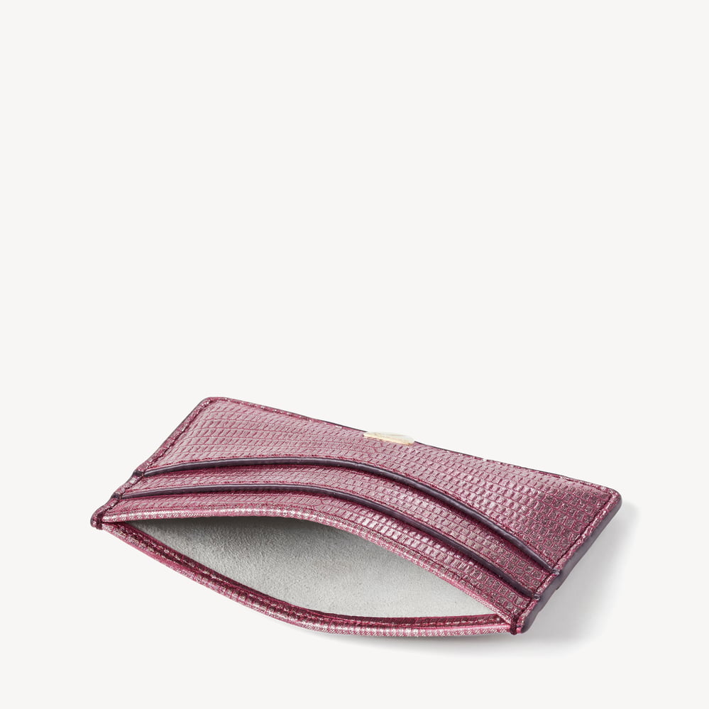Slim Credit Card Holder Cassis Lizard