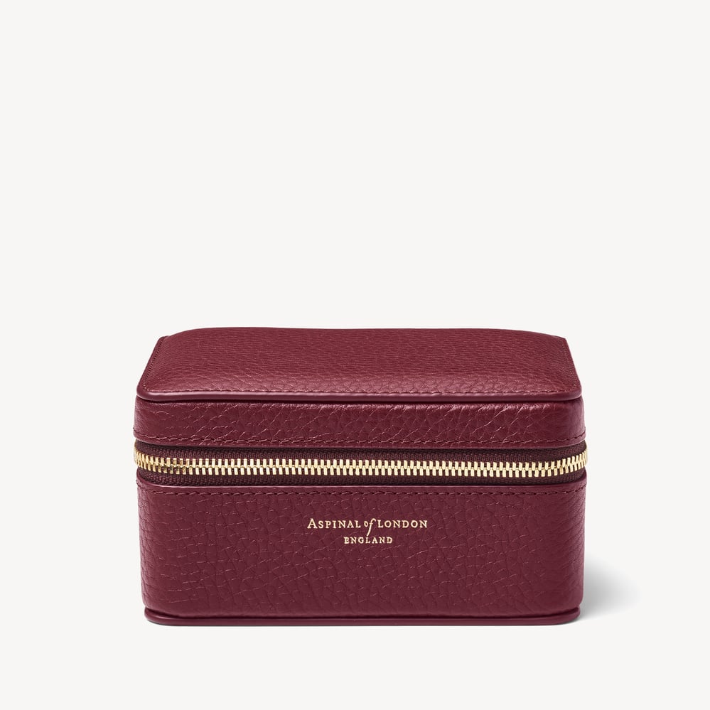Travel Watch & Ring Box Garnet Pebble