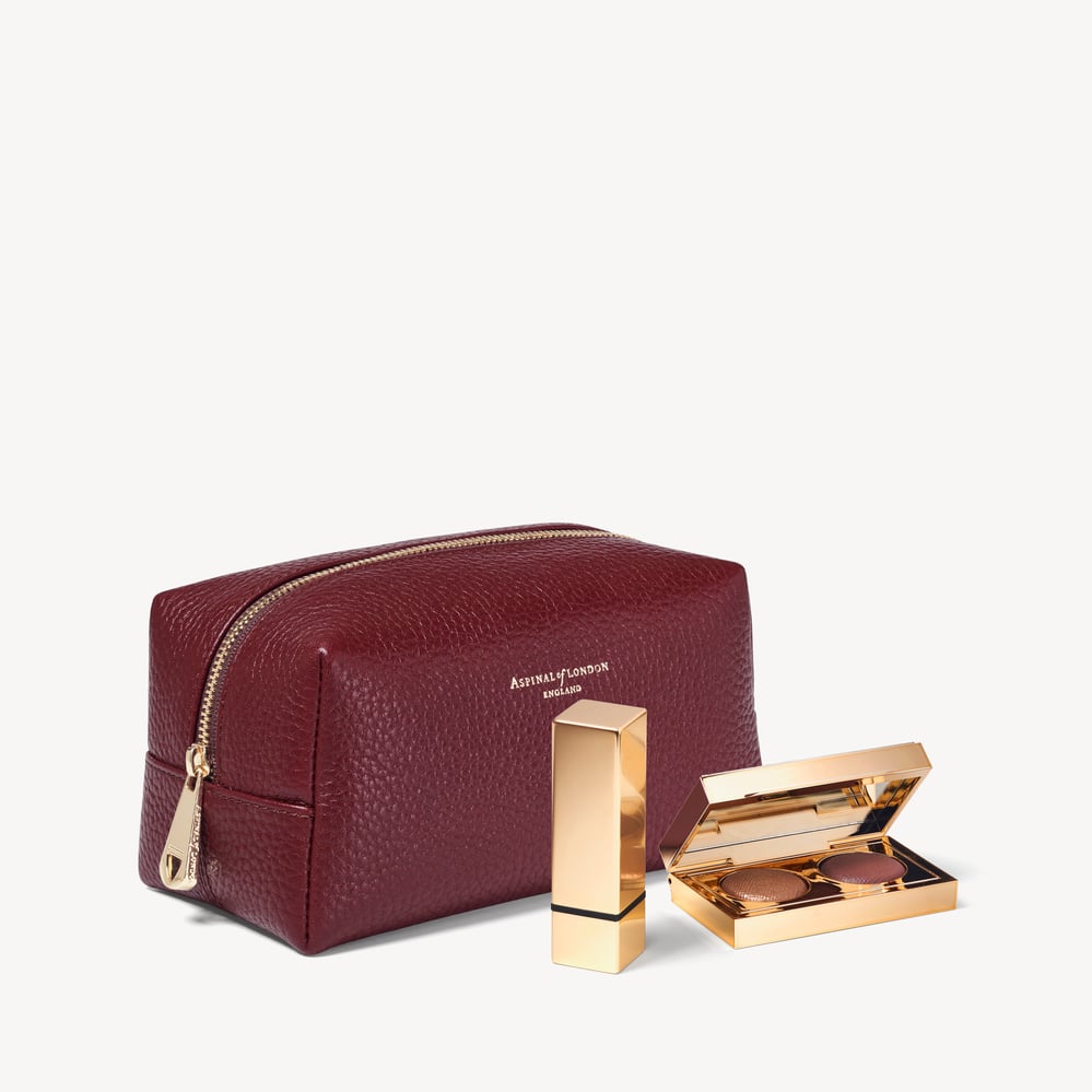 London Makeup Bag Garnet Pebble