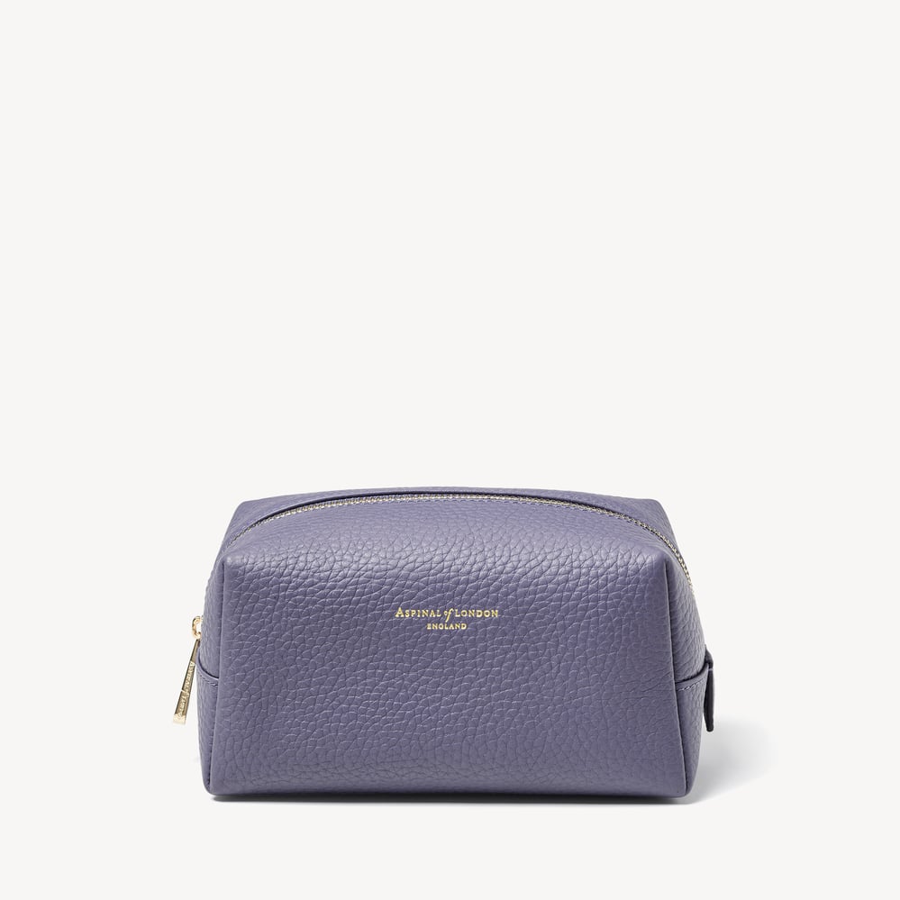London Makeup Bag Dusky Blue Pebble