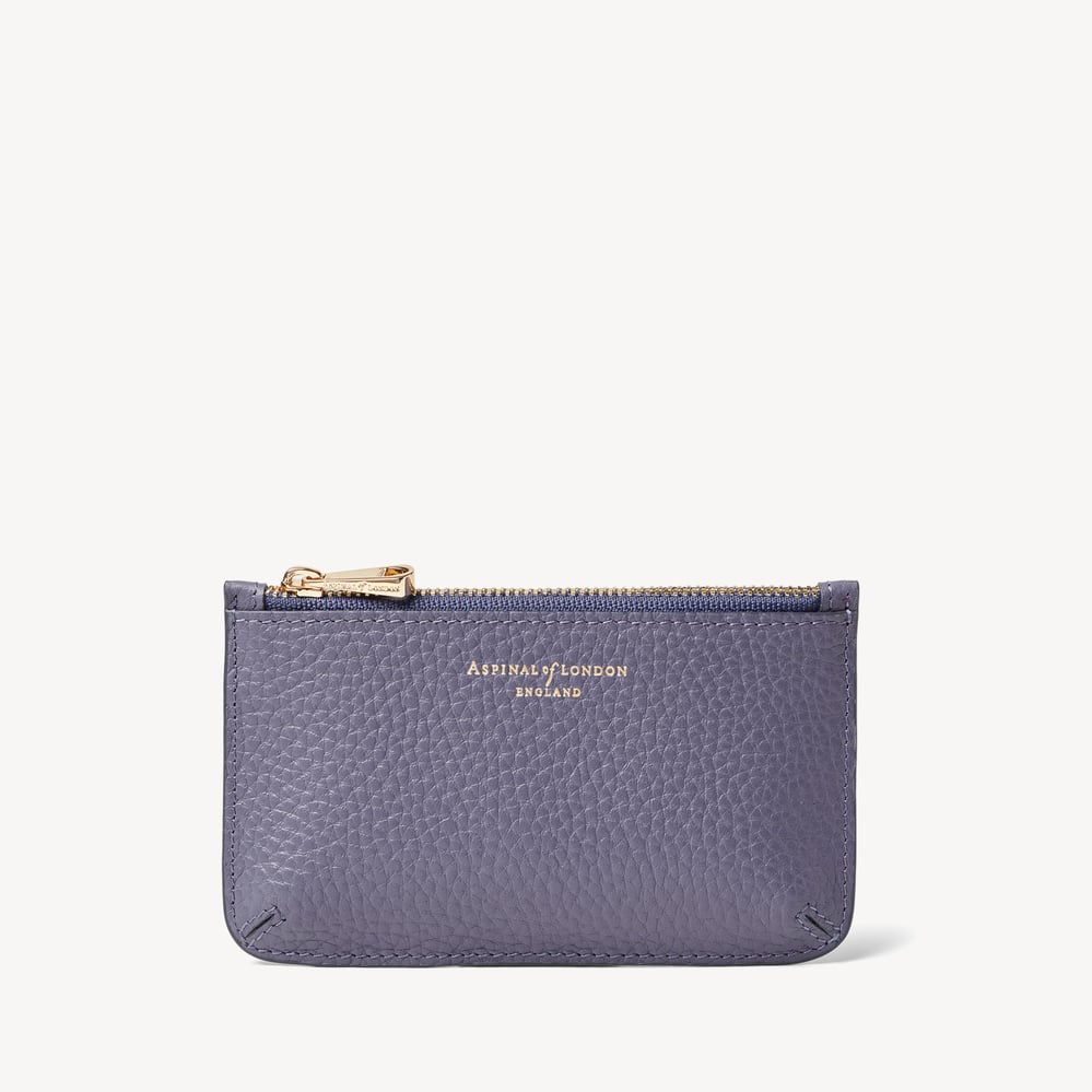 Ella Card & Coin Holder Dusky Blue Pebble
