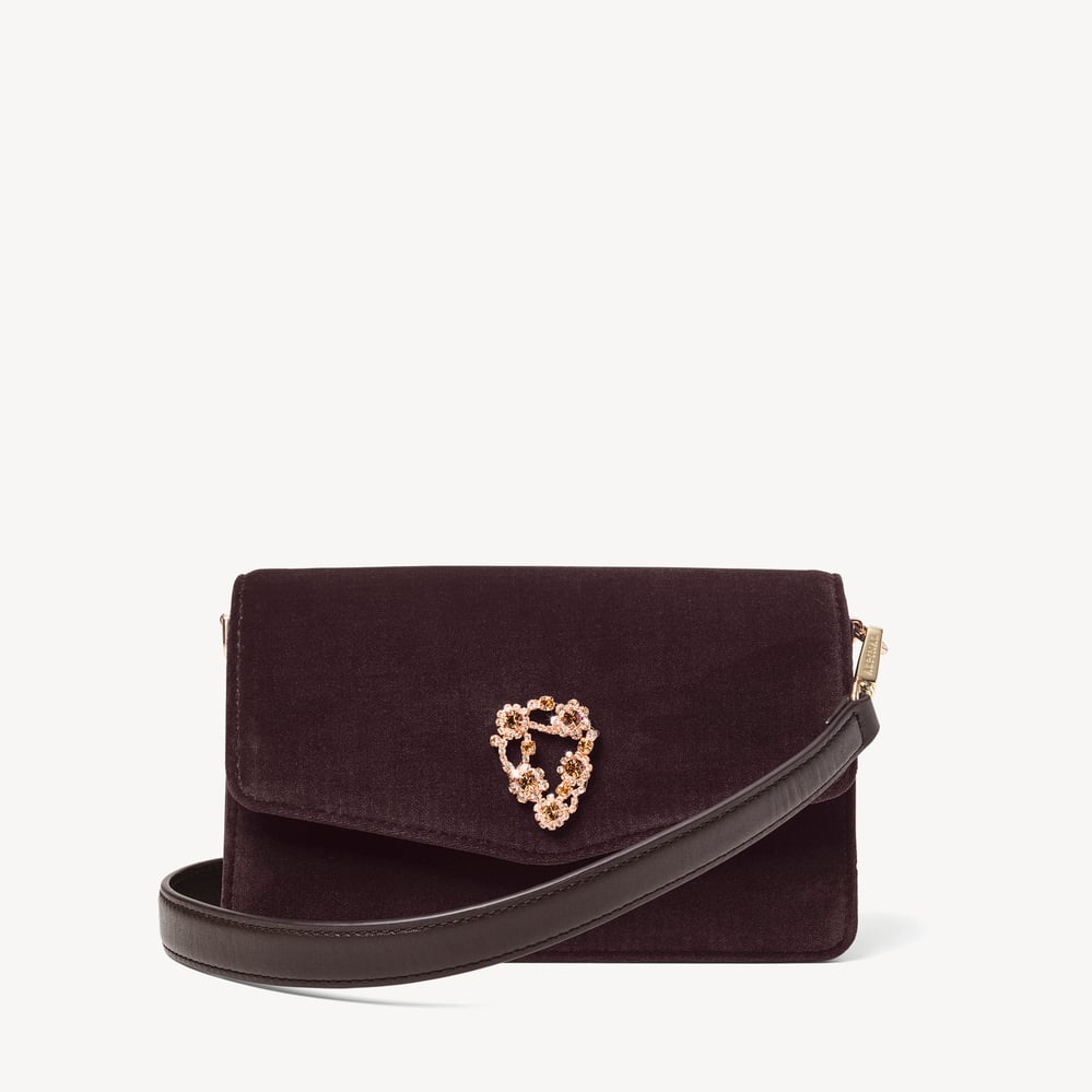 Eliza Clutch Plum Velvet