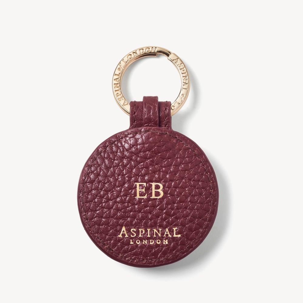 Bee Keyring Garnet Pebble