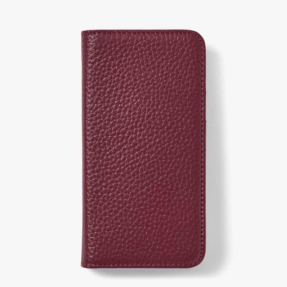 iPhone 16 Pro Magnetic Card Case Garnet Pebble