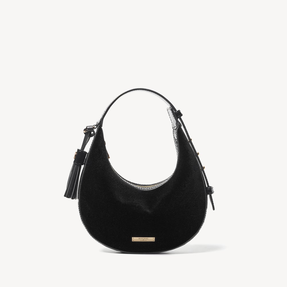 Valentina Black Velvet & High Shine Patent