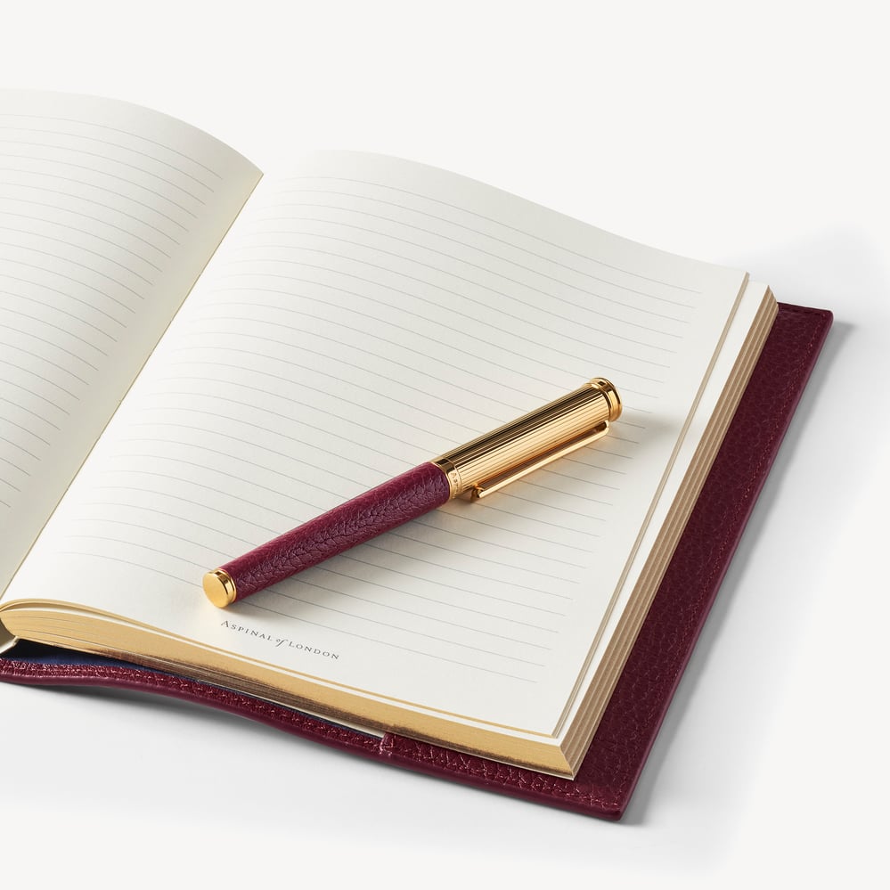 A5 Refillable Journal & Pen Set Garnet Pebble