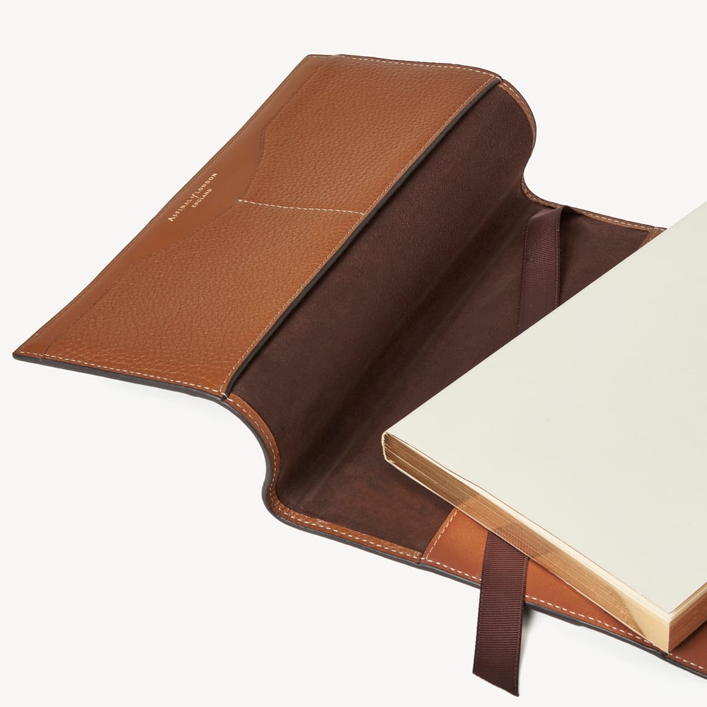 A5 Hudson Deluxe Refillable Journal Tan Milled Pebble