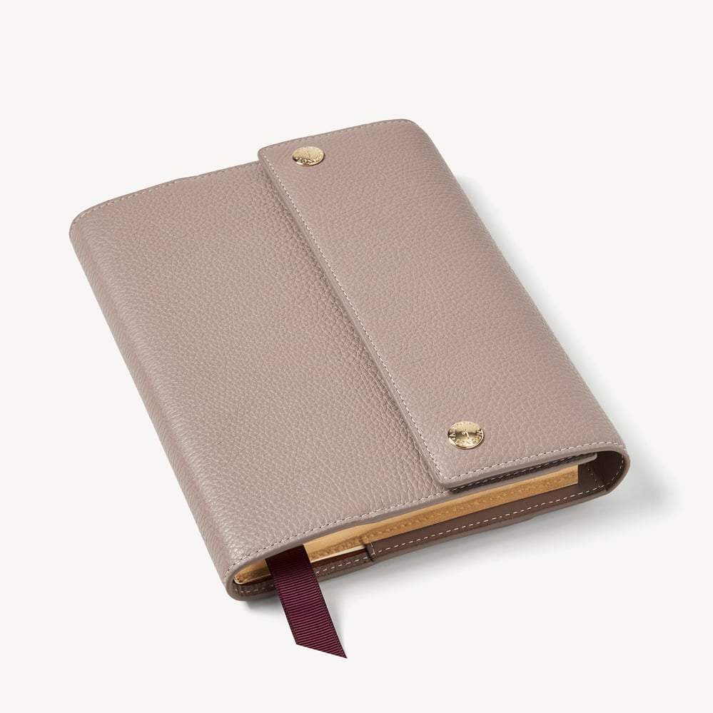 A5 Hudson Deluxe Refillable Journal Moleskin Milled Pebble