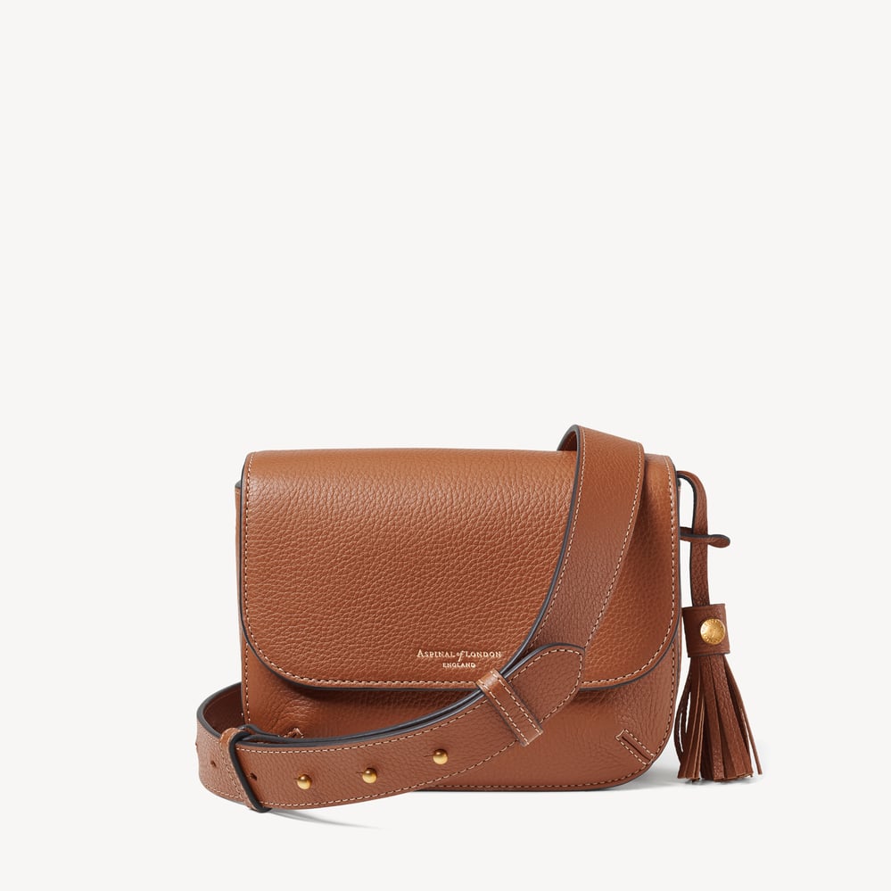 Ella Crossbody Tan Milled Pebble