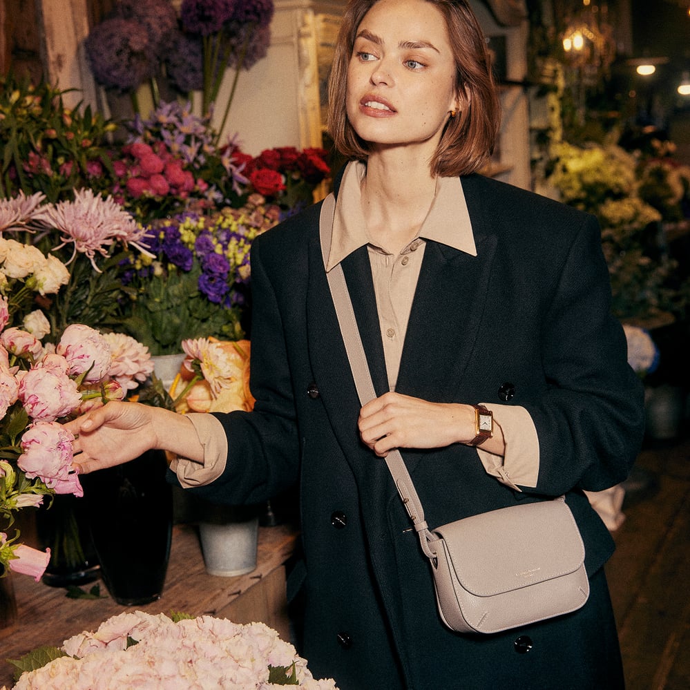 Ella Crossbody Moleskin Milled Pebble