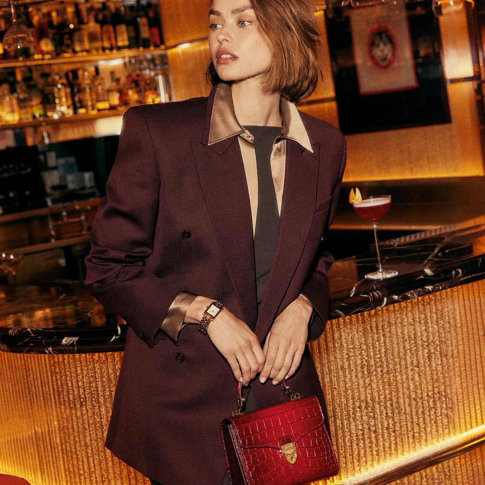 Midi Mayfair® Deep Shine Cherry Ombre Croc