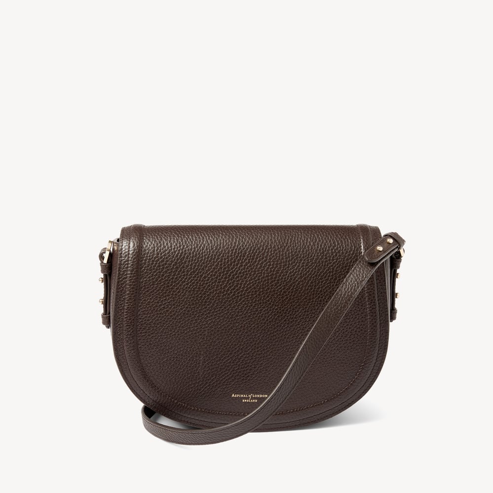 Stella Satchel Crossbody Chocolate Pebble