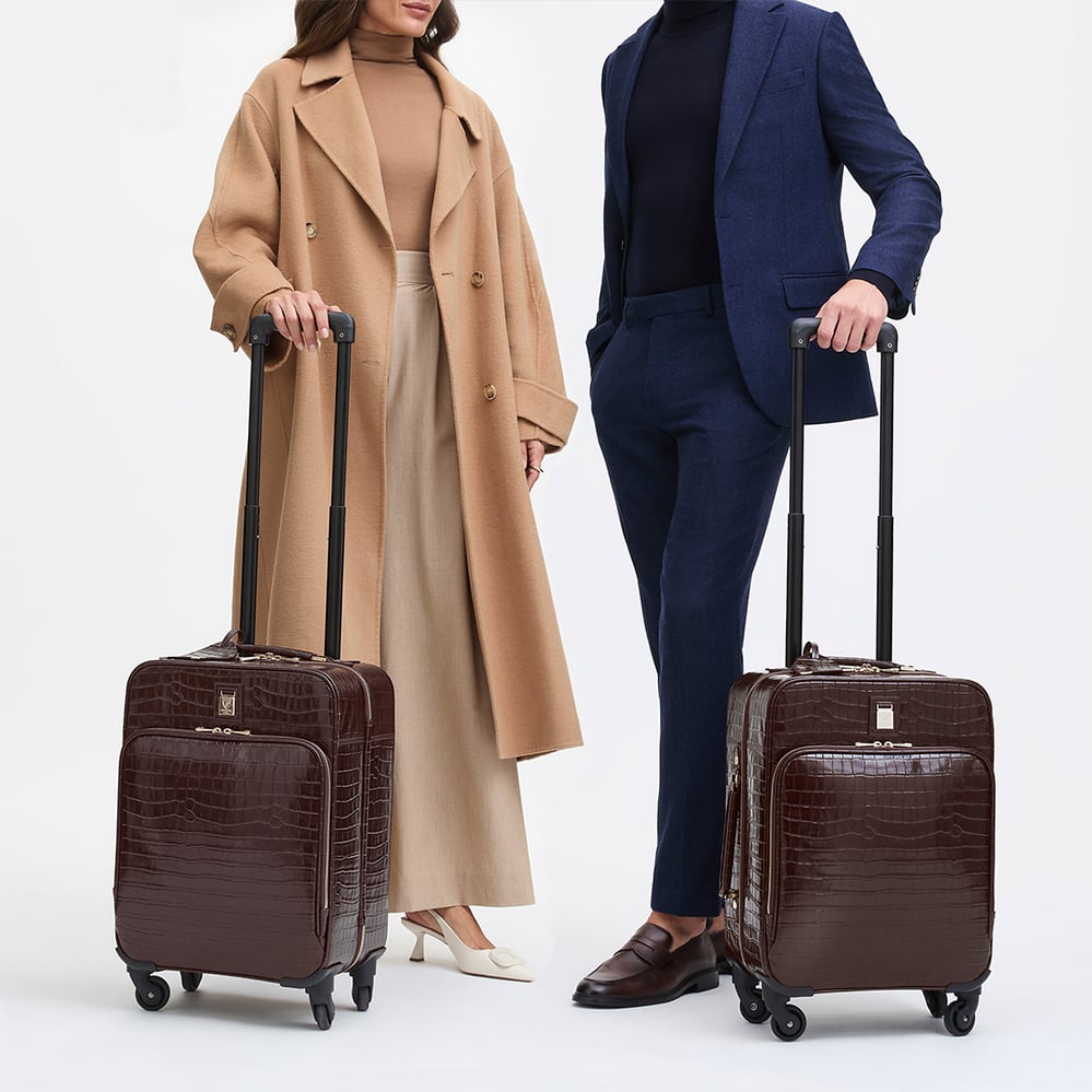 Connaught Cabin Case Deep Shine Amazon Brown Croc