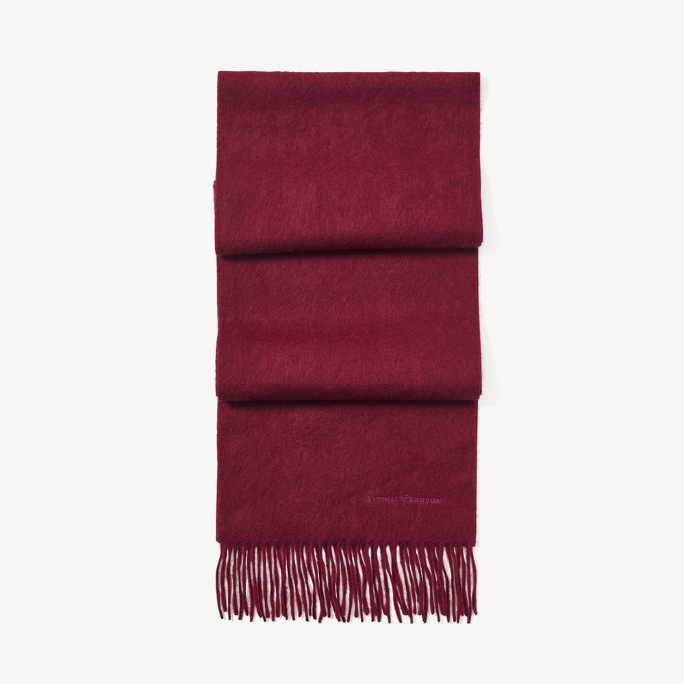 Lightweight Cashmere Scarf Bordeaux