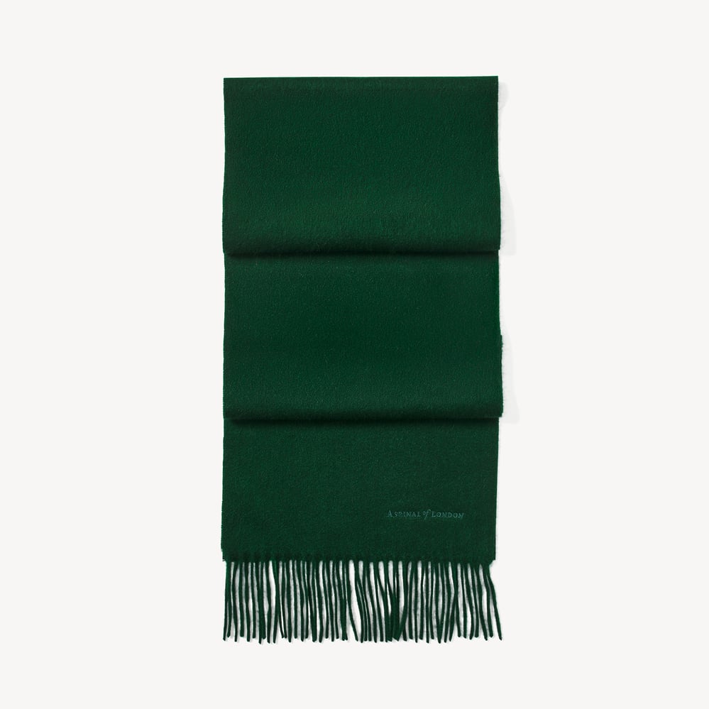 Lightweight Cashmere Scarf Evergreen