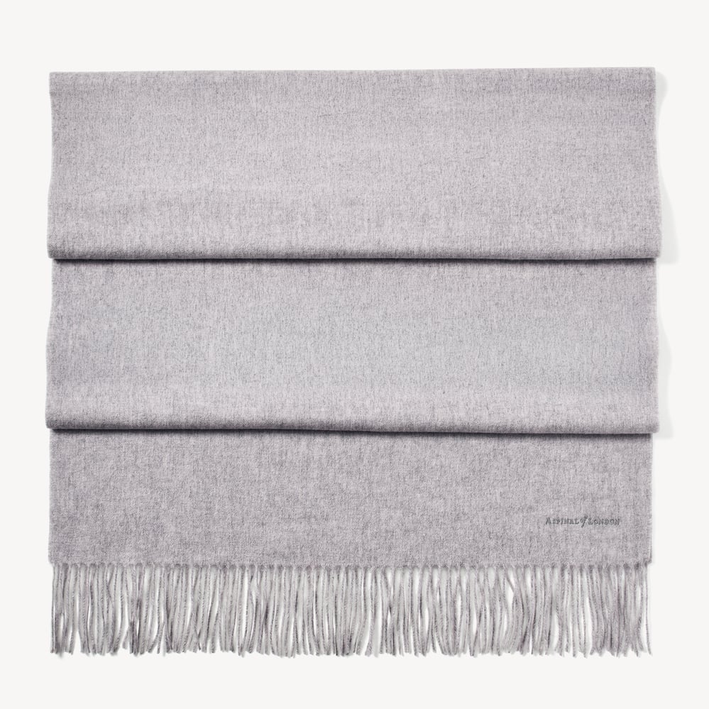 Cashmere Stole Light Grey Melange