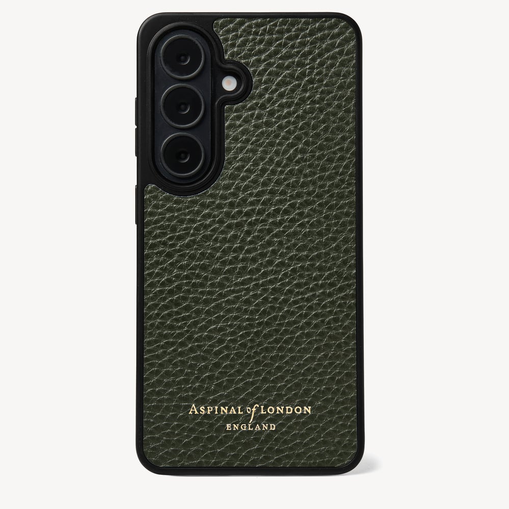Samsung Galaxy S26 Phone Case Forest Green Pebble