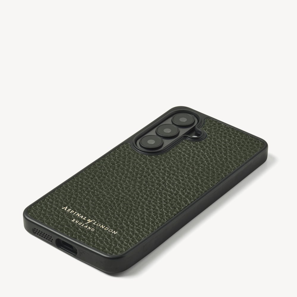 Samsung Galaxy S26 Phone Case Forest Green Pebble