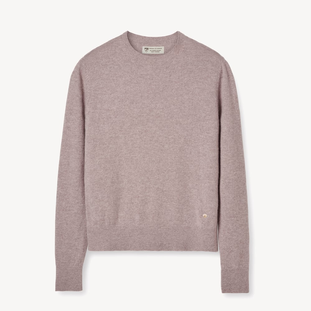 Women’s Crew Neck Cashmere Jumper Latte