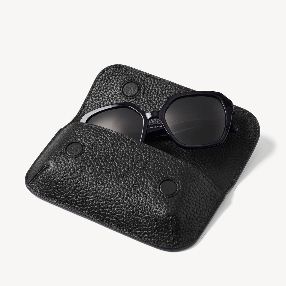 Ella Sunglasses Case Black Pebble