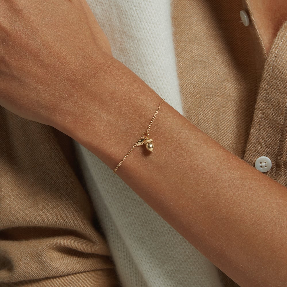 Acorn Bracelet 18ct Gold Vermeil